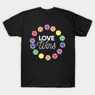 Pen and paper love wins gay pride T-Shirt